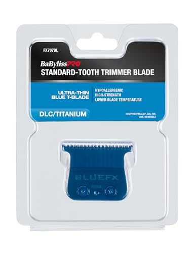 BaBylissPRO Replacement Blades, Standard and Fine-Tooth T-Blades for Outlining Hair Trimmers (FX787, FX799) and LoPROFX Trimmers (FX726, FX729)