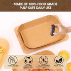 UBeesize Air Fryer Paper Liners Disposable For Ninja, 150 PCS Non Stick Parchment Paper For Ninja DZ201/DZ401 Dual, Oil Proof, Water Proof Food Grade Air Fryer Accessoriess(Rectangle - 8.5"X5.5")