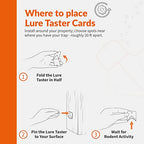 Goodnature Lure Taster Cards for A24 Rat & Mouse Traps, A24 Trap Lure Cards (6 Pack)