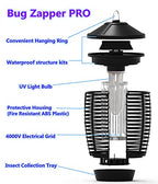 Outdoor & Indoor Waterproof Insect Repellent - Flying Bug Trap, 20W / 4000V Electric Mosquito Killer (3 Blubs) - for Backyard, Yard, Home