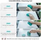 COLORCORAL 2Pack Cleaning Gel Universal Dust Cleaner for Car Vent Keyboard Cleaning Detailing Slime Putty Cleaning Kit Car Accessories, Gifts for Adults Men Women Kids Teens