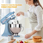 Freeboy Flex Edge Beater for KitchenAid Tilt-Head Stand Mixers, KFE5T Paddle with Scraper for Kitchen Aid Mixer Accessories Beater Blade (4.5-5 Quart), White