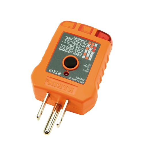 Klein Tools IR1KIT Infrared Thermometer and GFCI Receptacle Tester Kit, Non-Contact Digital Temperature Measurement and Electrical Tester