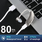 F&Kcoptee Hearing Aids for Seniors Rechargeable with Noise Canceling - Hearing Amplifiers for Adults with Severe Hearing Loss - 2 Ear Amplifier Over The Counter Hearing Aid with Volume Control - Silver