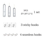 AODERUM Hanging Glass Planter Water Iron Art Hydroponic Vase Transparent Test Tube Flower Hanging Bottle Home Decoration (3pcs-S,M,L)