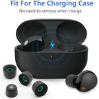 3 Pairs Memory Foam Eartips Ear Buds for Sony WF-1000XM5, Ear Tips Replacement Sony Ear Piece Foam Tips for WF-1000XM5 Fit Charging Case(Matt Surface, M)