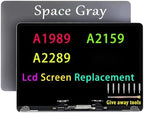 Screen Replacement Compatible with MacBook Pro A1989 A2159 A2289 Retina LCD Screen Display Assembly EMC 3358 3214 3301 3348 (Space Grey)