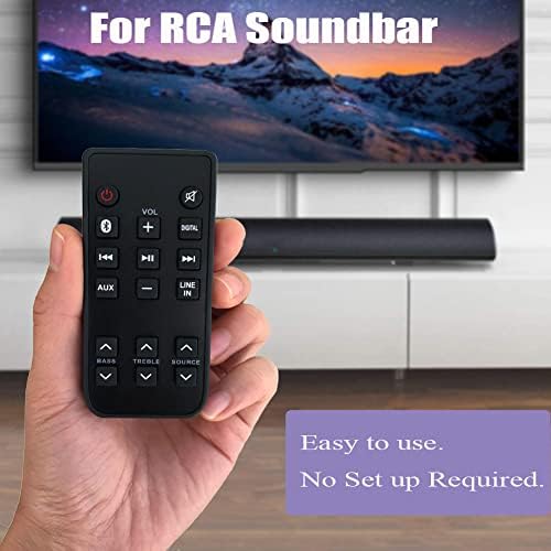 Replacement Remote Control RTS7010B for RCA Soundbar RTS7116S RTS7010BR6 RTW711WS RTS7010BGE6 RTS7131B RTS7113WS RTS739BWS