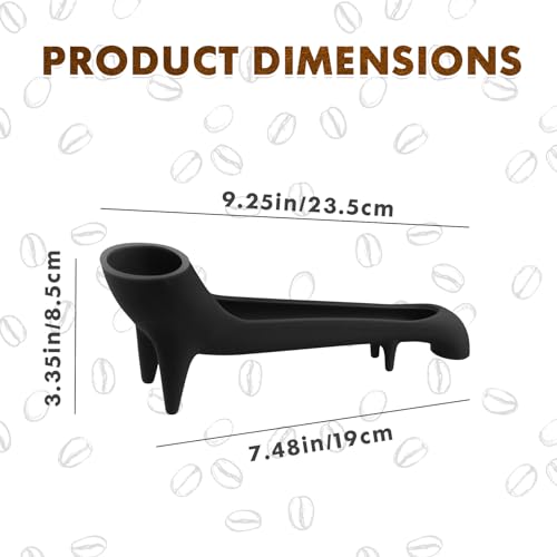 Water Tank Funnel for Breville Espresso Machine Accessories, Water Tank Quick Access Espresso Long Funnel, Silicone Food Grade, for Coffee Maker with Water Tank at The Back (Black)