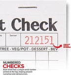 Stock Your Home Black+White Guest Check Books for Servers (10 Pack) Server Note Pads, Waiter Checkbook, Food Receipt Book, Restaurant Order Pad, Paper Checks, Waitress Accessories, 500 Total Tickets