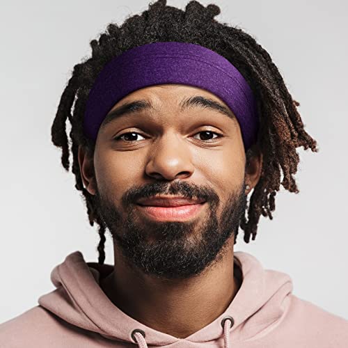 SATINIOR 6 Pcs Spandex Dreadlock Cap Tube Unisex Headbands for Long Hair, Elastic Wraps with Head Bands for Dreadlocks Accessories, 6 Vibrant Colors