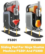 Sliding Pad for Ninja Slushie Machine FS301 and FS300 Professional Frozen Drink Machine Quickly Slide Frozen Drink Machine on Table - Convenient Storage Strap - Accessories for Ninja Drink Maker