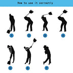 Vukayo Golf Power Resistance Trainer,Golf Swing Training aid Fan for Golf Power Swing (Blue)