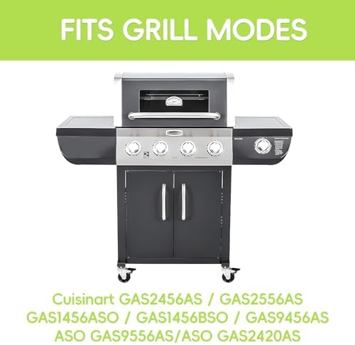 Grills Parts kit for Cuisinart 2556 2456 GAS1456ASO GAS1456BSO GAS2556AS GAS9456AS Grill, Heat Tents and Grill Burner Replacement Parts for Cuisinart Gas Grill GAS0565AS GAS9456ASO GAS9456ASO