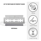 Safety Razor Blades | Swedish Steel Replacement Razor Blades | 100 Pack - 18 to 24 months supply | Bambaw