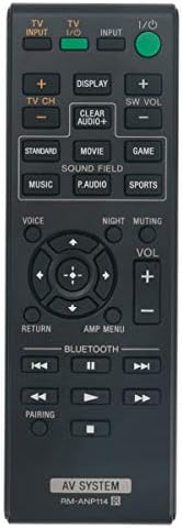RM-ANP114 Replacement Remote Control Applicable for Sony Sound Bar HT-CT770 HT-CT370 HTCT770 HTCT370 Soundbar