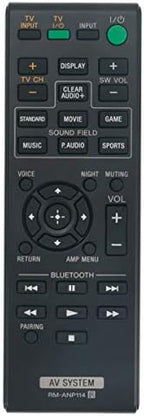RM-ANP114 Replacement Remote Control Applicable for Sony Sound Bar HT-CT770 HT-CT370 HTCT770 HTCT370 Soundbar