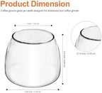 7 OZ Burr Coffee Glass Grinder Jar Replacement KPCGRND Replaces 4176728 - Compatible with Kitchenaid Burr Coffee Grinder Carafe Maker KCG0702OB/KPCG100PMO/KCG0702CU/KCG844OB