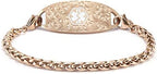 Free Engraving Stainless Steel Filigree Medical Alert ID Tags Accessories for Medical ID Bracelet Handmade Jewelry - 2Pcs
