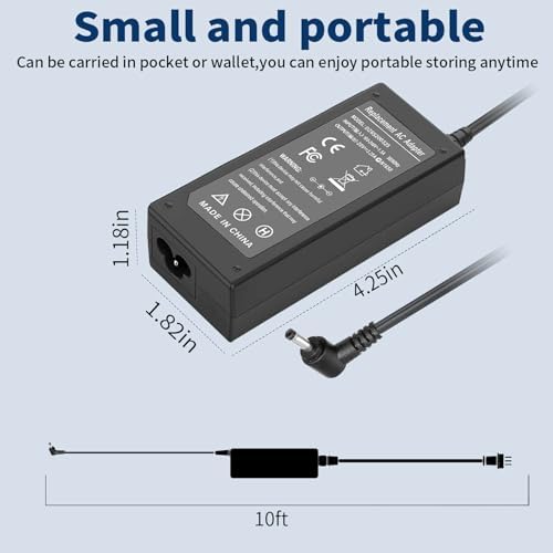 65W AC Adapter Power Cord Replacement for Lenovo Laptop Charger Round Tip,IdeaPad 1 3 5, Flex 4 5 6 11 14 15 1470 1480,IdeaPad 330 330s 310 320 710s S145 S340 V15 Yoga 720 710