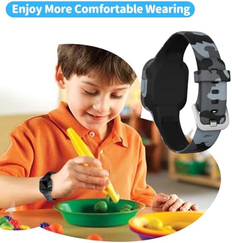 RuenTech Compatible with Garmin Vivofit jr 3 Bands, Replacement Silicone Wristband Camouflage Watch Straps for Vivofit jr. 3 Fitness Tracker