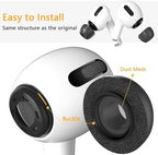 Memory Foam Ear Tips for AirPods Pro 1st & 2nd Gen, Replacement Ear Tip Premium, Perfect Noise Reduction, Ultra-Comfort, Anti-Slip Earbud, Fit in The Charging Case (S/M/L, Black)
