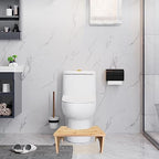 Bamboo Toilet Stool for Adults,7" Poop Stool for Bathroom, Toilet Potty Stool with Non-Slip Mat for Adults Children, Healthy Portable Toilet Potty Stool, Toilet Stool Squat Adult, Healthy Gifts