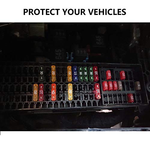 282 Pieces Car Fuses Assortment Kit - Blade Fuses Automotive - Standard & Mini & Low Profile Mini Size (2A/5A/7.5A/10A/15A/ 20A/30A/40AMP/ATC/ATO) Replacement Fuses for Marine, Auto, RV, Boat, Truck