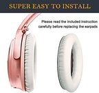 SoloWIT Replacement Earpads Cushions for Bose QuietComfort 35 (QC35) & Quiet Comfort 35 II (QC35 ii) Headphones, Ear Pads with Softer Leather, Noise Isolation Foam, Added Thickness (White)