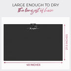 Microfiber Hair Towel Wrap for Women - Gift and Travel - Smooth like Silk - Curly, Wavy, Straight Hair Girls - Plopping Essential - Anti-Frizz, Fast Drying, Works Better than a T-Shirt