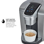 Keurig K-Elite Single Serve K-Cup Pod Coffee Maker, with Strength and Temperature Control, Iced Coffee Capability, 8 to 12oz Brew Size, Programmable, Brushed Silver