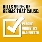 Listerine Original Antiseptic Oral Care Mouthwash to Kill 99% of Germs That Cause Bad Breath, Plaque and Gingivitis, ADA-Accepted Mouthwash, Original Flavored Oral Rinse, Twin Pack, 2 x 1 L