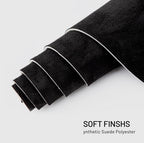 Suede Auto Headliner Fabric 96" L × 60" W with Foam Backing - Black Interior Replacement Material for Car/Truck/SUV/RV Roof, Tube Packaging - Home Repair/DIY Headliner Material