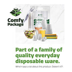 Comfy Package [32 oz. - 24 Count Plastic Deli Containers with Lids - Disposable Food Storage Containers With Airtight Lids, Ideal for Soups, Stews, and Meal Prep