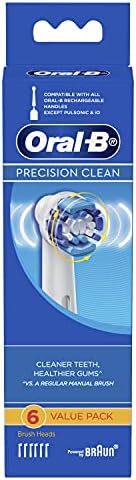 Braun Oral-B Precision Clean Replacement Toothbrush Heads Pack of 6