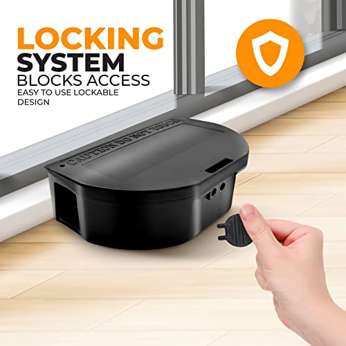 16 Pack - Mouse Bait Stations – Mice, Moles or Small Rodent Traps – Reusable Indoor Rodent Control