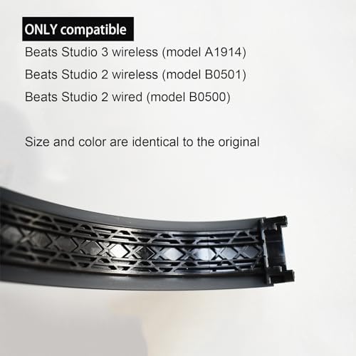 Studio 3 Headband - Replacement Parts Designed Exclusively for Beats Studio 3 / A1914 Studio 2 Wired/Wireless Headphones (Grey Gold)