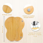 Bamboo Mixer Slider for Cuisinart Stand Mixer 5.5 Quart Mixing Bowl, mixer attachments sliding board for Cuisinart SM-50BC, Kitchen Countertop Storage mixer accessories Appliance Moving Tray Mat