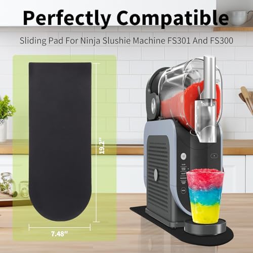 Sliding Pad for Ninja Frozen Drink Machine FS301 FS300 FS301C - Easily Slide Drink Maker on Table- Slider Mat for Ninja Slushie Machine Accessories