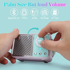 Dosmix Retro Bluetooth Speaker, Vintage Decor, Wireless Bluetooth Speakers, Cute Old Fashion Style for Kitchen Desk Bedroom Office Party Outdoor Kawaii Accessories (Cyan Green)