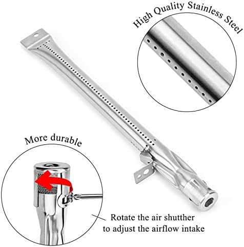 Uniflasy Grill Replacement Parts for Cuisinart GAS2456AS,GAS2556AS,GAS1456ASO,GAS1456BSO,GAS9456AS/ASO,GAS9556AS/ASO,GAS2420AS,Stainless Steel Burner Tube Heat Plate Tent Shield Plate Burner Cover