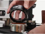 54mm Espresso Dosing Funnel, Magnetic Dosing Funnel with 8 Magnets, Espresso Accessories Coffee Dosing Ring Compatible with 54mm Breville Portafilter Series(Black)