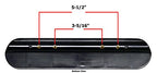 Heavy Duty DESK Length (10-1/4") Wheelchair Arm Pads, BLACK (Pair), Universal: Fits Most Medline, Drive, Invacare, E&J, Guardian, Lumex, Tuffcare, ALCO & Other Desk Arm Manual Wheelchairs