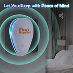 RibRave Ultrasonic Pest Repeller 6 Pack Indoor Pest Repeller Plug in Ultrasonic Pest Control Repelling Rodent and Insect Electric Pest Control Repellent Friendly for Kid and Pet, White
