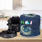 Moon Butterfly Dust Cover for 3 qt Instant Pot Pressure Cooker,Cloth Cover with Pockets for Holding Extra Accessories,Waterproof Easy Cleaning,Can Ironable