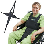 UKBOO Wheelchair Seatbelt - Safety Belt with Large Chest Pocket, Anti-Slip & Adjustable Design - Wheelchair seat Belt Ideal for Elderly and Disabled - Safety Belt for Elderly - Wheelchair Accessories