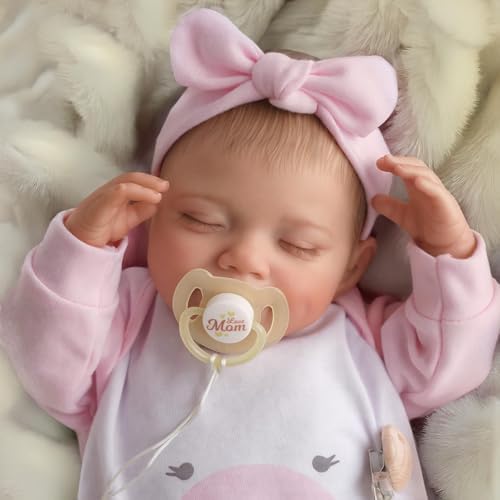 BABESIDE Lifelike Reborn Baby Dolls - 20-Inch Sweet Smile Realistic-Newborn Baby Dolls Full Body Vinyl Sleeping Baby Girl Real Life Baby Dolls with Toy Accessories Gift Set for Kids
