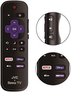 OEM Replacement Remote Control Compatible with All JVC HDR Roku Smart LED TVs 【Only Works with JVC Roku TV, Not for Roku Stick and Roku Box】 (Netflix/Disney Plus/Apple TV+ / HBO Max)