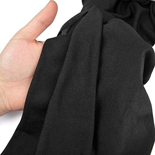 Facmogu Speaker Grill Cloth, 67"x20" Speaker Cloth Speaker Cover Fabric Stereo Mesh Fabric Replacement for Home Speakers, Stage Audio Speakers and Vintage Carpet Subwoofer Repair - Black Mesh Fabric