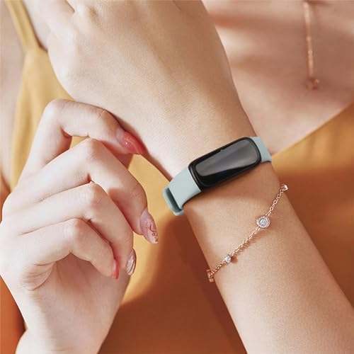 Vancle 4 Pack Bands Compatible with Fitbit Inspire 3 Bands for Women Men, Sport Silicone Adjustable Replacement Straps for Fitbit Inspire 3 Fitness Tracke
